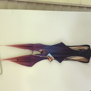 Victoria's Secret Ombre Pink to Navy One-Piece Swimsuit